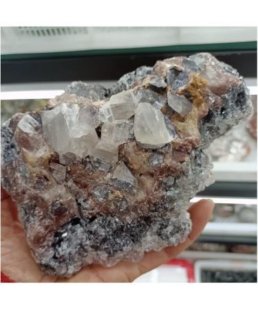 Natural Crystal Rough Crystal Cluster Amazing Natural Fisheye Calcite Quartz Crystal Ore Specimen Gem Home Degaussing Decoration Gift (Size : 700-800g) - Buy Online on GoSupps.com