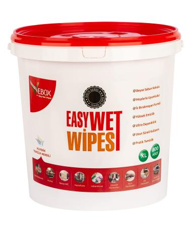 Vebox Easy Wet Wipes Hygiene Wet Wipes 300 Pieces Gold (300)