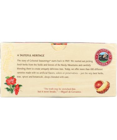 Celestial Herbal Tea Sangria Zinger - 20 Count Bags | Refreshing & Flavorful Blend - Buy Online on GoSupps.com