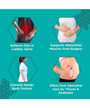 Buy XL Lumbar Sacral Belt for Back Pain Relief | Adjustable Back Support for Men & Women - Buy Online on GoSupps.com