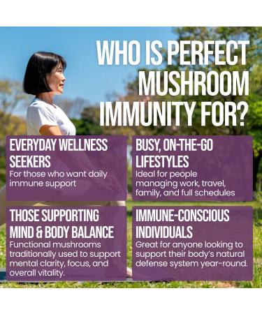Perfect Supplements - Mushroom Immunity - 90 Capsules - Buy Online on GoSupps.com