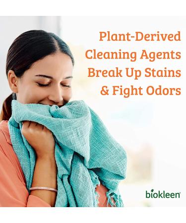 Biokleen Natural Laundry Detergent - 64 HE Loads, Eco-Friendly & Non-Toxic, Citrus Essence - 32 Fl Oz - Buy Online on GoSupps.com