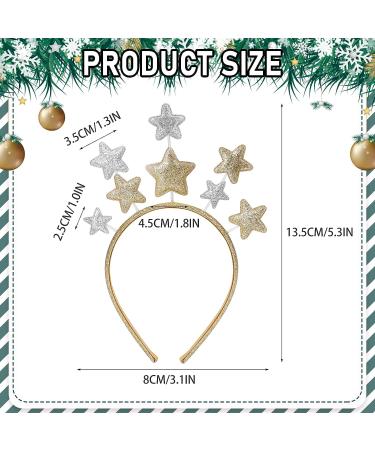 WLLHYF Glitter Star Headband - Valentines Day Gift for Women, Kids, Adults - Gold Hair Accessory for Holiday Party - Buy Online on GoSupps.com