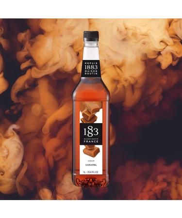 1883 Maison Routin Premium Caramel Syrup 1L - Ideal for Coffee, Hot Chocolate, and Milkshakes - Buy Online on GoSupps.com