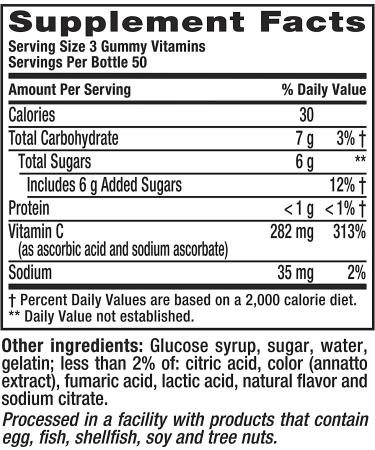 VF Power C Gummy Vitamins for Adults 2 Pack - 150 Count x 2 | Immune Support Supplement - Buy Online on GoSupps.com