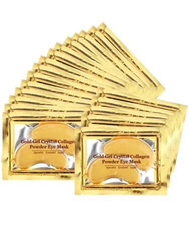 Adofect Under Eye Patches 24k Gold Under Eye Mask Puffy Eyes and Dark Circles Treatments Under Eye Bags Treatment Collagen Eye Pads for Beauty & Personal Care 30 Pairs 24k Yellow Gold