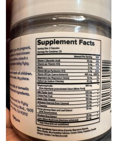 Flyby Recovery Supplement - All The Hang Without The Over! - with Milk Thistle Vitamin C Activated Charcoal and Apple Cider Vinegar - Pre & Post Drinking Formula (120 Count) - Buy Online on GoSupps.com