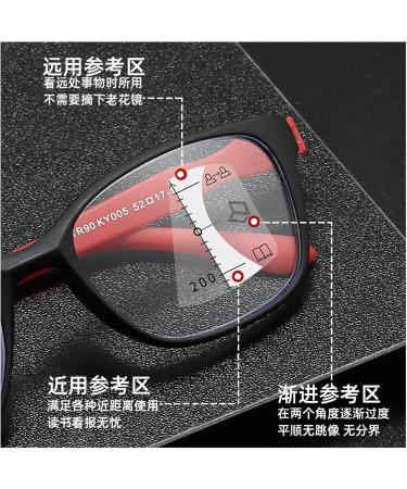 Screw-Free Progressive Multifocus Reading Glasses - Ultra-Light Anti-Blue Light Design - Stylish Black Frame - International Shipping Available - Buy Online on GoSupps.com