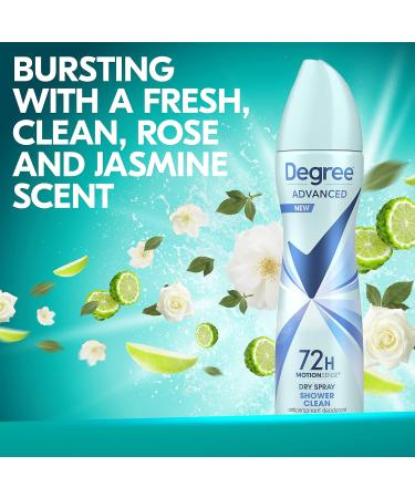 Degree Advanced Antiperspirant Deodorant Dry Spray - 72-Hour Protection Shower Clean 3.8 oz (Pack of 4) - Buy Online on GoSupps.com