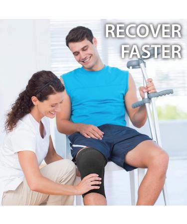 Rymora 3XL Black Knee Support Brace - Compression Sleeves for Men and Women - Ideal for Weightlifting, Running, and Sports - Comfortable and Secure Fit for Weak Joints - Fitness Support - Buy Online on GoSupps.com