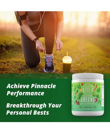 Get Your Greens Super Greens Powder - 10 Green Juice Blend, 8 Antioxidants, 6 Enzymes, 10B Probiotics - Delicious & Easy to Mix - Non-GMO & Sugar Free - Buy Online on GoSupps.com