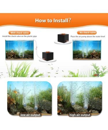 Hygger Extremely Quiet Aquarium Air Pump 11W - Dual Outlets Adjustable Oxygen Pump for Tanks Up to 2200L - Buy Online on GoSupps.com