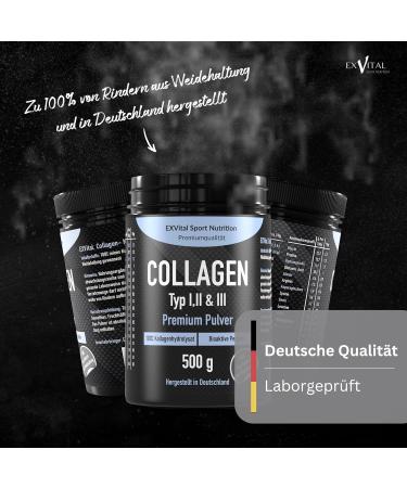 Buy Bioactive Collagen Peptides Powder 500g - Type 1 2 & 3 Hydrolysate for Lift Drink | Tasteless Protein Supplement - Shop Internationally - Buy Online on GoSupps.com