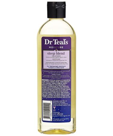 Dr Teal's Melatonin Essential Oil Moisturizing Bath & Body Oil 8.8oz - Deeply Hydrating Formula - Buy Online on GoSupps.com