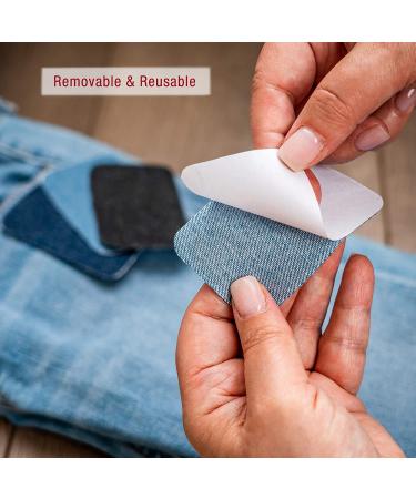 SINGER 00378 Peel N Stick Reusable Patches 2x3 Inch, 8-Count Assorted Denim - White - Buy Online on GoSupps.com