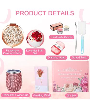 Rhinestone Water Bottle & Spa Gift Box - Birthday/Christmas Gift for Her - Buy Online on GoSupps.com