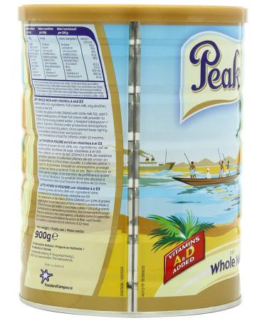 Peak Dry Whole Milk Powder 900g (31.7 oz) - Packaging May Vary | Pure and Natural Full Cream Milk Powder - Buy Online on GoSupps.com