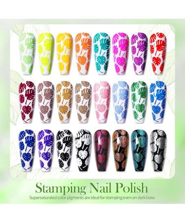 Born Pretty Holographic Chameleon Nail Art Stamping Polish Set - 24 Colors for Manicure & Gift Collection - Buy Online on GoSupps.com