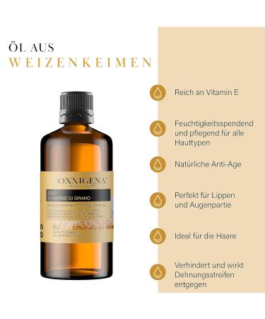 Oxxigena 100% Pure Wheat Germ Oil - 500ml | Best Body Oil for Stretch Marks Anti-Wrinkle Facial Treatment & Weak Hair Solution - Buy Online on GoSupps.com