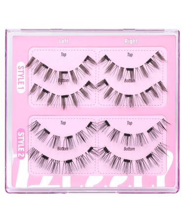 Buy Magnetic Eyelashes Kit - Natural Wispy No Glue - 2 Pairs with Applicator - Easy Wear False Lashes - Buy Online on GoSupps.com
