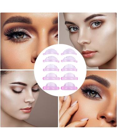 Eyelash Perm Rods | Eyelash Perming Curler Shield Pads with Seashells Design - Eyelash Perming Curler Shield Pads Reusable Lash Lift Tool Silicone Eyelash Perming Curler Self-Adhesive for Daily - Buy Online on GoSupps.com