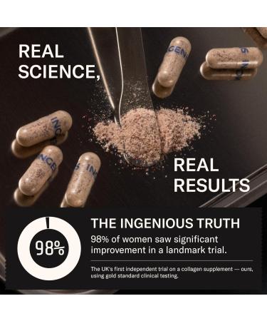 INGENIOUS Marine Collagen Active Aids Muscle Repair & Increased Endurance Hydrolysed Collagen Peptides Hyaluronic Acid 60 Capsules - Buy Online on GoSupps.com