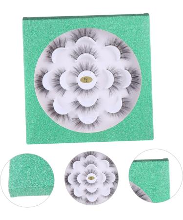 FRCOLOR 7 Pairs Three-Dimensional False Eyelashes Artificial Eyelashes Dense False Eyelashes Cosmetic False Eyelashes Natural Fake Eyelashes Curly Eyelashes Stage Eyelashes Thick Eyelashes - Buy Online on GoSupps.com