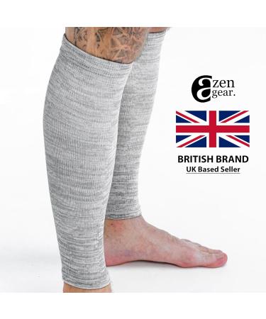 Zengear Calf Compression Sleeves - XXL Mixed Grey | Shin Splint Support & Leg Sleeves for Muscle Cramps - Buy Online on GoSupps.com