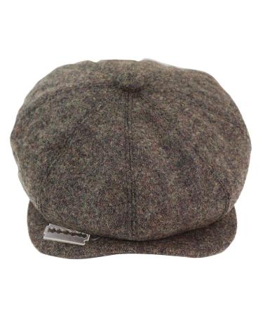 TruClothing.com Men's Tweed Herringbone Shaver Style Blinders Cap S Brown