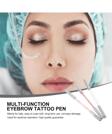 NUOBESTY Lot de 3 Stylos Sourcils Double Pointe en Cristal Crayons de Microblading Manuels Multifonctions Couleurs Assorties Outils de Maquillage Pr cis pour Dessin et Tatouage des - Buy Online on GoSupps.com