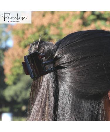 Parcelona French Square Tortoise Cellulose Acetate Hair Claw Clip - 1 3/4 inch - Buy Online on GoSupps.com