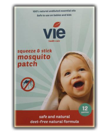 VIE Squeeze & Stick Mosquito Patches (12 Patches) 12 Count (Pack of 1) Vie - 12 Patches