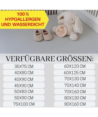 Buy BISO FRICE BETF BLACK Waterproof Baby Bed Sheet 100% Cotton Jersey - Eco-Tex Certified - 90x55/50x90 | Gray Craft Fabric | International Shipping - Buy Online on GoSupps.com