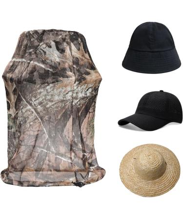 Hyout Mosquito Mesh Head Net Woodland Camouflage Bug Net - 2 Pack, Adjustable for Outdoor Activities - Buy Online on GoSupps.com
