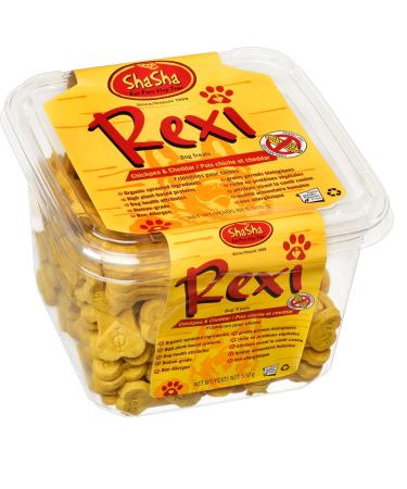 Rexi Dog Treats - Chickpea & ShaSha Cheddar 550g Organic sprouted Ingredients high Plant Based proteins Human Grade Non-allergen Dog Health Attributes - Buy Online on GoSupps.com