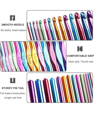 Coopay Large 9mm Crochet Hook - Aluminum Ergonomic Design for Smooth Yarn Crocheting - Knitting Supplies - Buy Online on GoSupps.com