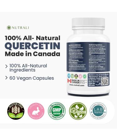 New HIGHEST POTENCY 1200mg QUERCETIN Capsules (2 x 600mg capsules) per serving Powerful Antioxidant Properties and Reduce Inflammation. Immune Health and Allergy Relief. Helps regulate Blood sugar levels Supplement for Women and Men Non-GMO Vegan Gluten F - Buy Online on GoSupps.com