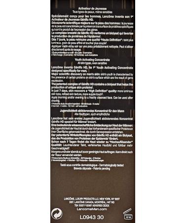 Lancome Men Genific Hd Youth Activating Concentrate 1 Count - Buy Online on GoSupps.com