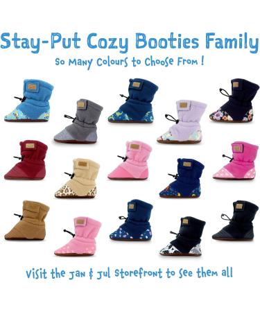 JAN & JUL Stay-On Adjustable Baby Booties for Boys | Brown Bear Small Infant Size - Buy Online on GoSupps.com