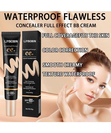 LJYBoBin Hydrating CC Cream With SPF 50+ PA++++ Waterproof Flawless Concealer Full Coverage BB Cream For All Skin Types - Natural - 0.04 Ounce (Pack of 1) - Buy Online on GoSupps.com