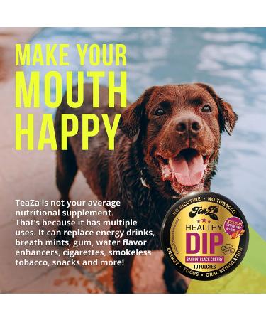 Teaza Herbal Energy Pouch Mixed 4 Pucks Banging Black Cherry Tobacco Replacement - Buy Online on GoSupps.com