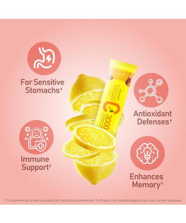 NANOWELL Pure Buffered Vitamin C 3000 mg per Serving Dietary Supplement for Immune Support - 60 Sticks x 3 Boxes 6 Months Supply (180 Count) - Buy Online on GoSupps.com