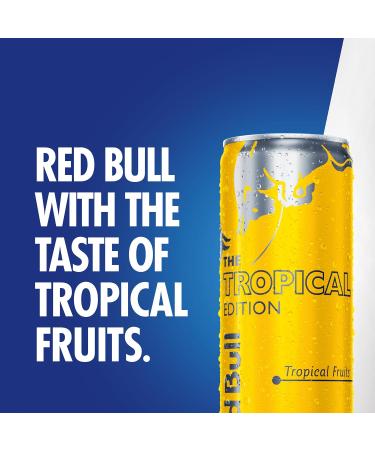 Red Bull Energy Drink Tropical Edition - Tropical Fruits - 250 ml Pack Of 12 - Buy Online on GoSupps.com
