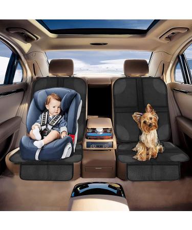 HISUFU Car Seat Protector - Waterproof Universal Cover with Non-Slip Design and Mesh Pockets for Kids. Black-1pcs - Buy Online on GoSupps.com