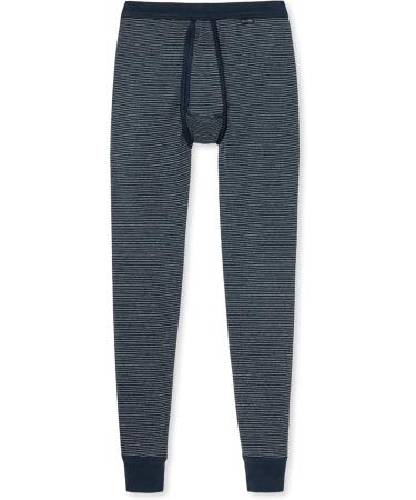 Schiesser Men's Long Underpants with Fly - Original Classics L Dark Blue | International Shipping Available - Buy Online on GoSupps.com