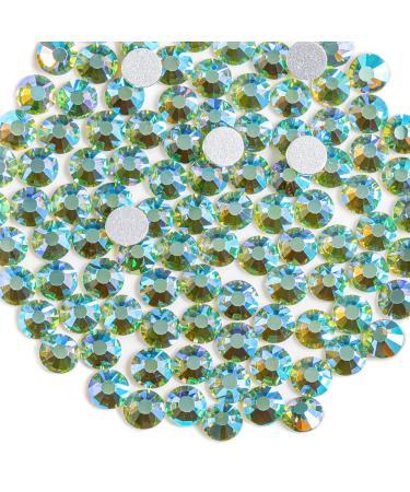 Beadsland 1440 pieces flat back rhinestones nail crystals rhinestones for nails light green from SS6 (1.9-2.0mm) light green from SS6/1440PCs