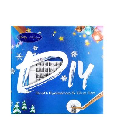 False eyelashes set mascara eyelash glue set for beginners reusable(1)