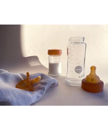 HEVEA Wide Neck Glass Baby Bottle 2-Pack, Plastic-Free, BPA and Phthalates-Free (150ml / 5oz) - Buy Online on GoSupps.com