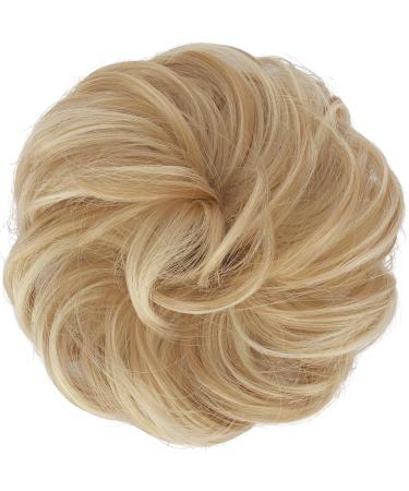 Fine Hair Part with Rubber Band | Dutt Hair Tie & Extensions for Women | Dark Golden Blonde 38g - Buy Online on GoSupps.com