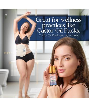 QUEEN OF THE THRONES Organic Golden Castor Oil Roll-On with Rose Quartz | 100% Pure for Skin Brows & Lashes and less mess Castor Oil Packs | Hexane-Free | USDA Certified | Cold-Pressed 1.7oz (50mL) - Buy Online on GoSupps.com